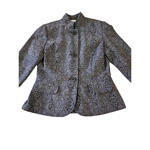 Coldwater Creek Women's Mandarin Collar Button Jacket Sz 8 - Picture 7 of 9